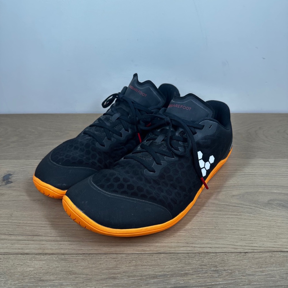 Vivobarefoot Primus Lite III Sneakers Men 12.5 Black Orange Barefoot Training